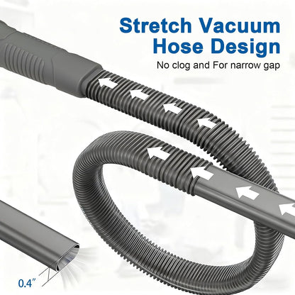 Upgraded Dryer Vent Cleaner Kit: Dryer Lint Vac Attachment, Universal Vacuum Hose Attachment Tool for Lint Removal, Clogged Ducts Deep Cleaning, Quickly Lint Remover