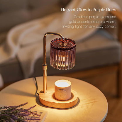 Candeldo Candle Warmer Lamp with Timer: Black Wax Melt Warmer