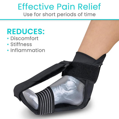 Vive Plantar Fasciitis Stretcher - Foot & Calf Stretcher for Men & Women | Achilles Tendonitis Brace Sling for Pain Relief - Dorsiflexion Therapy, Adjustable - Lightweight Arch & Heel Support