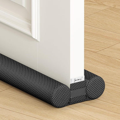 fowong Door Draft Stopper, 36" Adjustable Under Door Noise Stopper, Grey | Durable Door Draft Blocker Helps to Seal Door Gaps, Reduce Drafts, Noise, Dust & Light, Fit Doors 30"–36", Easy to Install