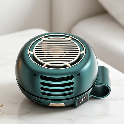 Portable Cooling Fan, Bladeless Clip Device, USB Rechargeable Personal Air Circulator, Ultra Quiet Adjustable Angle Mini Fan For Desk Bed Outdoor Hiking Office Bedroom Travel