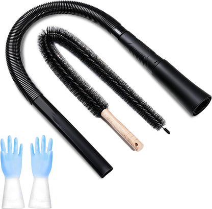 Upgraded Dryer Vent Cleaner: Universal Vacuum Hose Attachment Fits All Vacuums Cleaner, Deep Cleaning Tools for Clogged Ducts & Lint Removal
