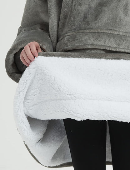 Wearable Blanket Hoodie for Adults With Pocket Strawberry Hoodie | Sherpa, Fuzzy Blanket Hoodie, Oversized Sweatshirt Blanket, Kangaroo Pouch, Cute Birthday Gifts for Sister, Cute Stuff