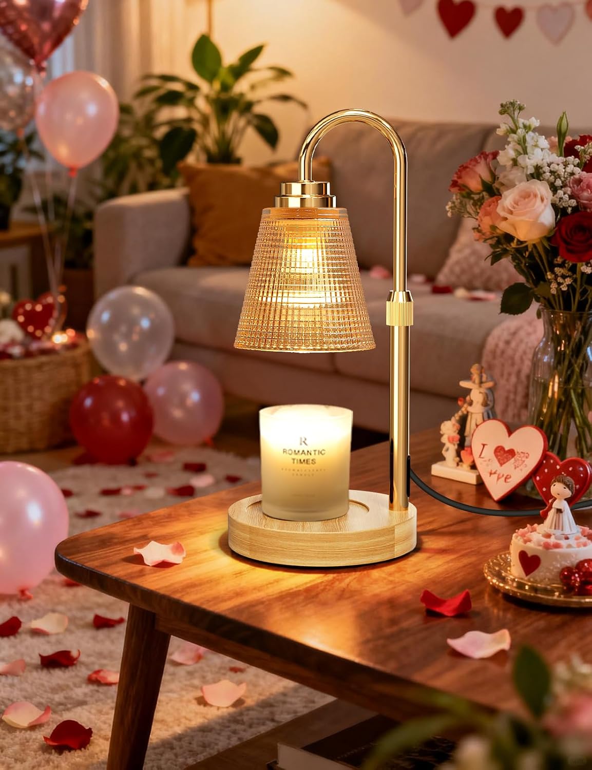 Candle Warmer Lamp with Timer Dimmer, Home Decor for Birthday Gifts Women