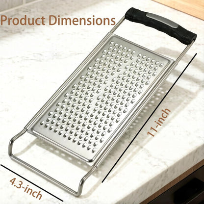 NACOLUS Grater & Finger Guard Set – Cut-Proof Hand Protector + Fine Stainless Steel Grater for Cheese, Citrus, and Vegetables