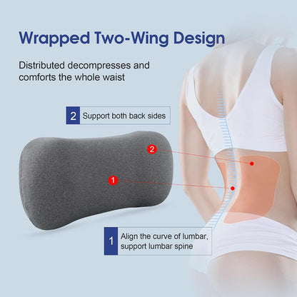 COMFYTHERA Cervical Neck Pillow for Pain Relief Sleeping, Small Neck roll Pillow Memory Foam for Stiff Neck Pain Relief, Neck Support Pillow Travel Bolster Pillow for Bed Pillow