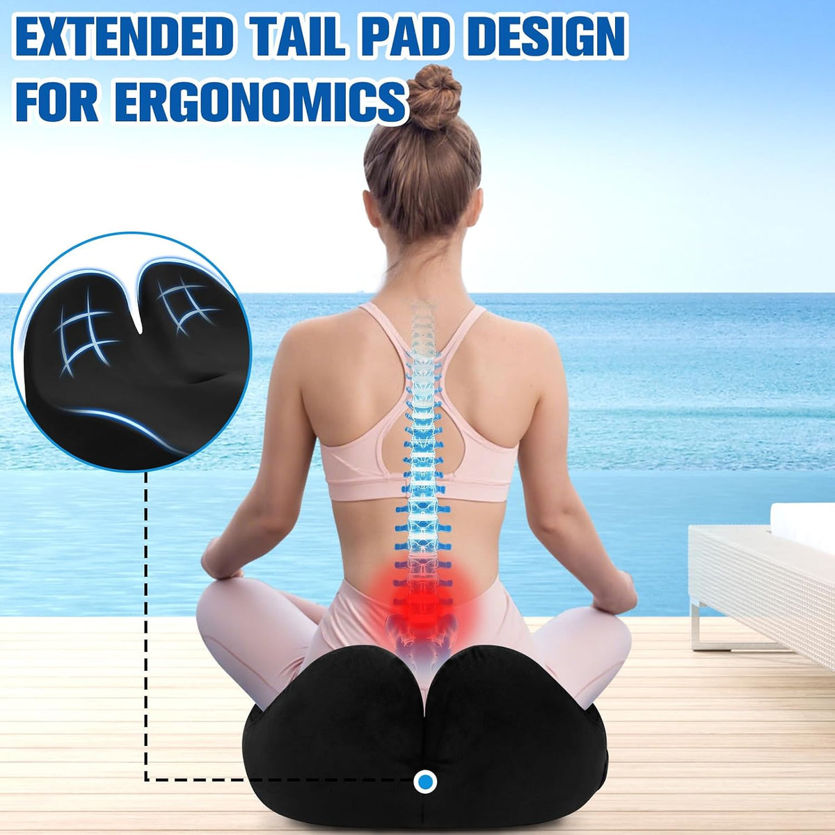 Seat Cushion, Chair Cushions, Memory Foam Office Chair Cushion