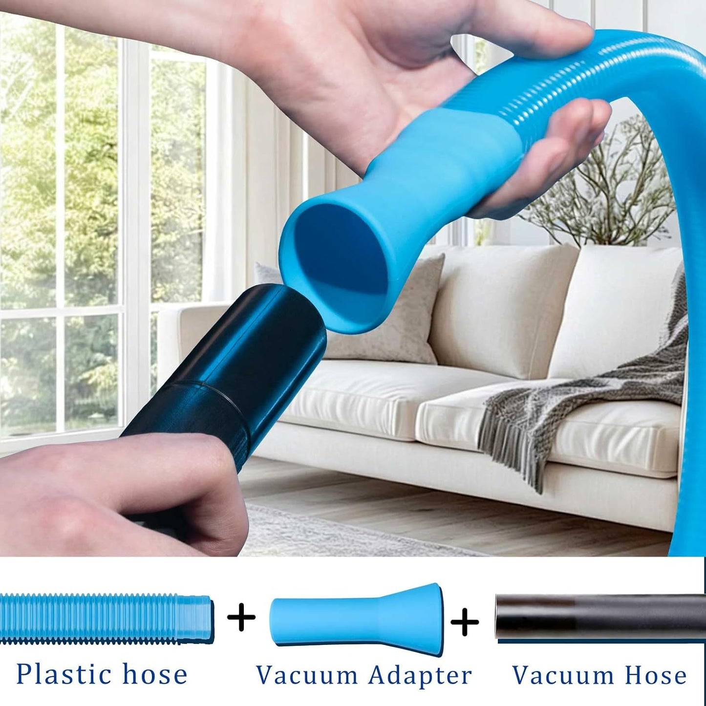 Dryer Vent Cleaner Kit with Dryer Vacuum Hose Attachment Suitable for Most Vacuum Cleaners, Twrrnbv Dryer Cleaner Lint Brush Remover, Duct Cleaning Tool for Laundry Room, Cleaning Accessories (Black)