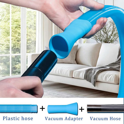 Dryer Vent Cleaner Kit with Dryer Vacuum Hose Attachment Suitable for Most Vacuum Cleaners, Twrrnbv Dryer Cleaner Lint Brush Remover, Duct Cleaning Tool for Laundry Room, Cleaning Accessories (Black)