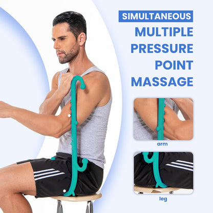 Ranarose Deep Tissue Back & Neck Massager for Body Muscle Pain Relief | Trigger Point Massage Tool for Full Body, Shoulders, Legs, Muscle Knot Remover, for Self-Massage, Pressure Point Massage Tool