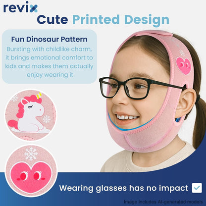 REVIX Kids Teeth Ice Pack Head Wrap for Tonsillectomy & Wisdom Teeth