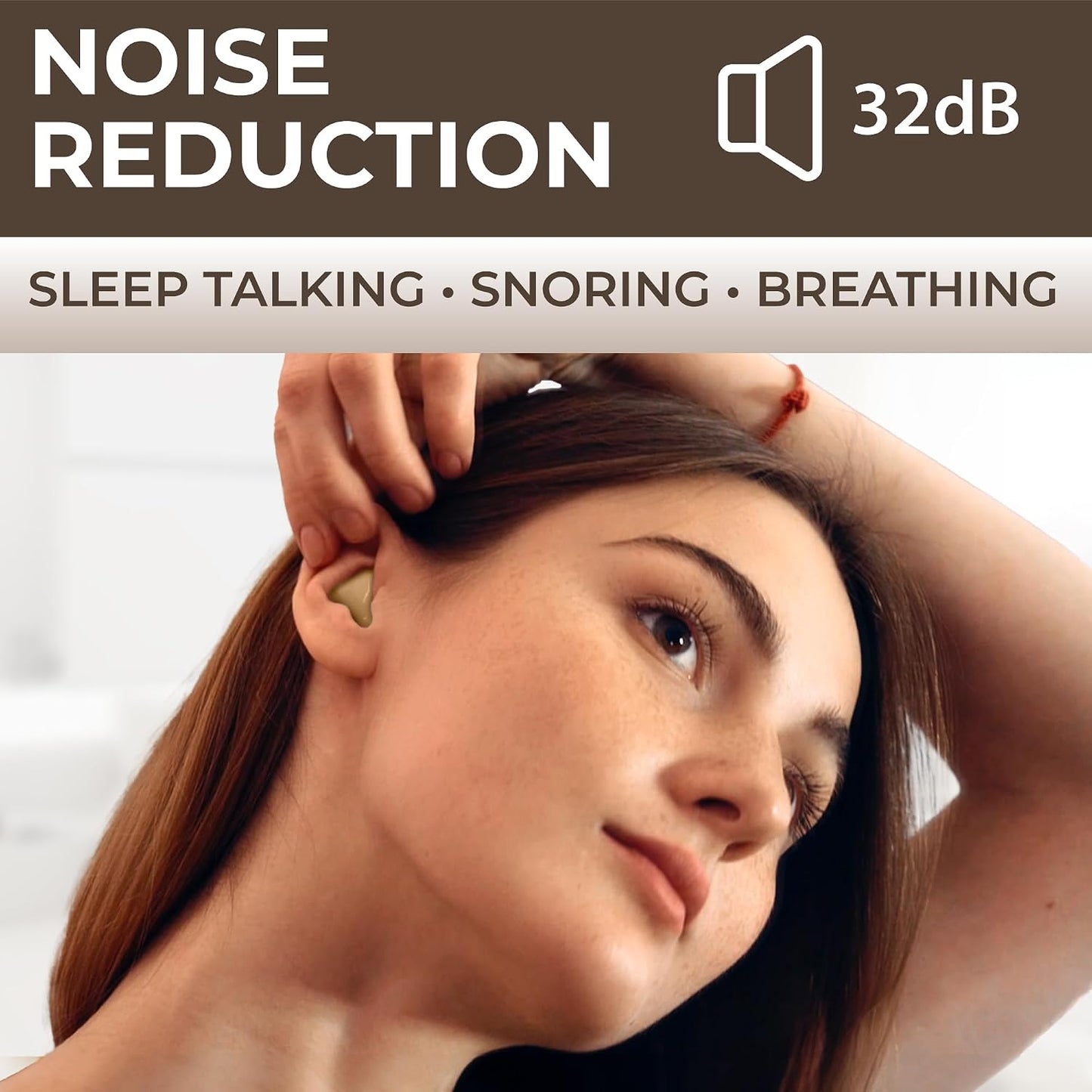 PQ Silicone Gel Ear Plugs for Sleeping and Swimming - 50 Noise Cancelling Earplugs, Ear Protection with Sound Blocking Level 32Db, Soft Wax Pillows (50 Pillows), Color: White