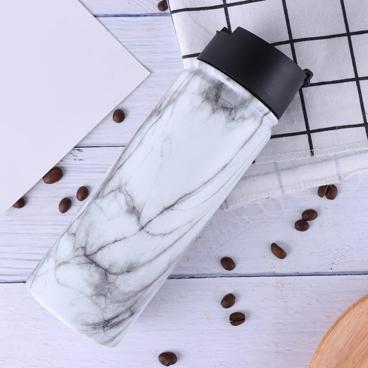 Sivaphe Infuser Travel Mug with Removable loose leaf Tea Strainer Tea Filter Water Bottle 18/8 Stainless Steel Insulated Tumbler for Women Rosegold