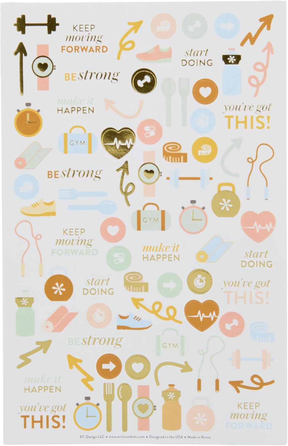 Wellness Log Petite Planner - Bold Florals