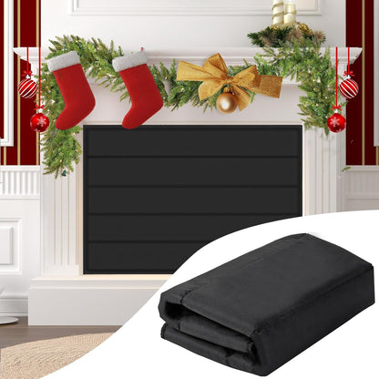 36"x24" Fireplace Cover, Magnetic Fireplace Blocker Blanket Stop Heat Loss | Indoor Fireplace Draft Stopper Save Energy, Magnetic Fireplace Draft Cover for Iron Fireplace Frame
