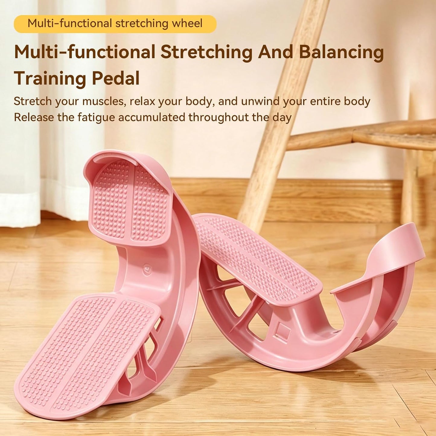 Foot Rocker Calf Stretcher, Multi-Angle Stretching Board with Massage Nubs, for Achilles Ankle Stretch Plantar Fasciitis Relief and Balance Training Exercise Equipment