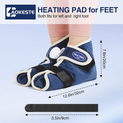 Foot and Ankle Heating Pad for Plantar Fasciitis, Electric Feet Warmers