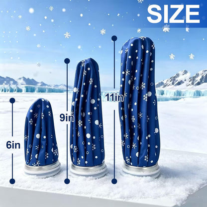 Reusable Ice Pack for Injuries, 11 Inch Ice Bag with Wrap, Snowflake Design Hot & Cold Therapy Pack, Leak-Proof Cold Bag for Muscle, Joint Pain & Swelling, First Aid, Sports & Home Use