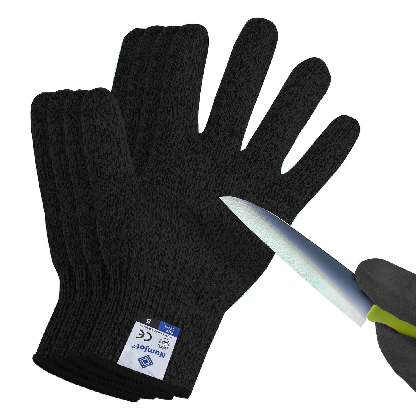 Cutting Gloves, Food Grade Level 5 Protection, Safety Kitchen Cut Gloves for Oyster Shucking, Fish Fillet Processing, Mandolin Slicing, Meat Cutting and Wood Carving. (Violet-Medium 2 Pairs)