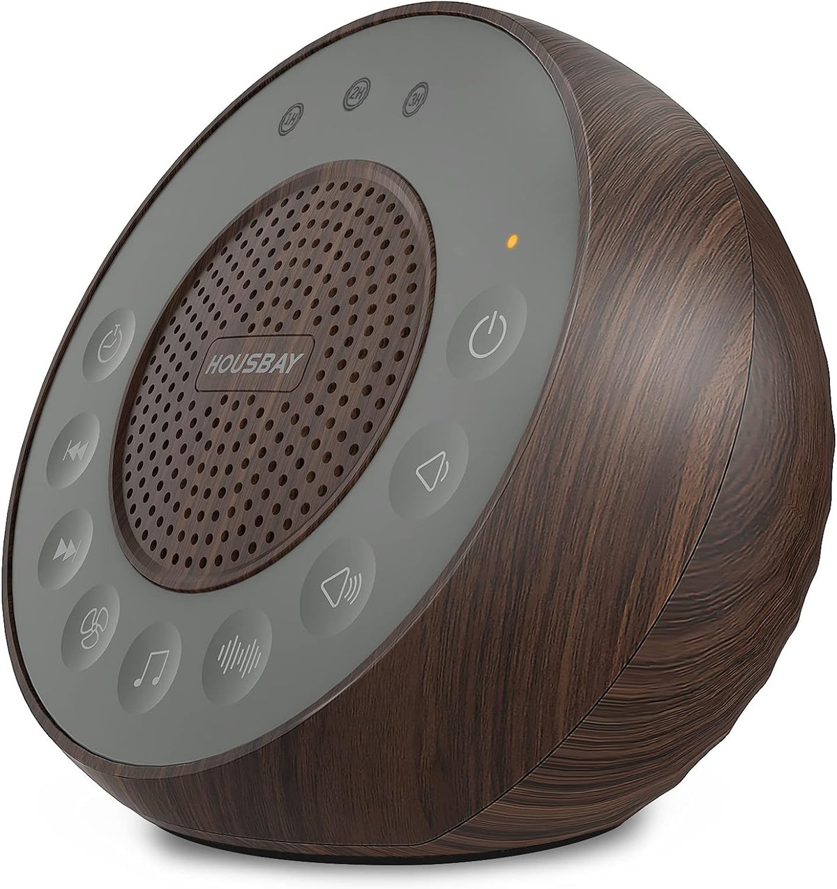 Housbay White Noise Machine with 31 Soothing Sounds, 5W Loud Stereo Sound, Auto-Off Timer, Adjustable Volume, Sleep Sound Machine for Baby, Kid, Adult -Wood Grain