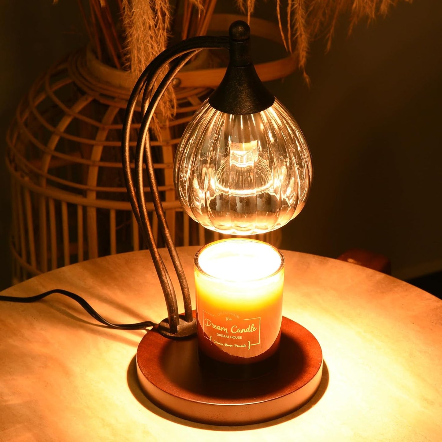 Candle Warmer Lamp with Timer and Dimmer - Electric Melter for Scented Jar Candles - Housewarming, New Home Decor