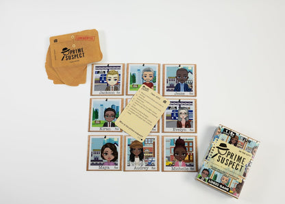 Prime Suspect Logic Game with 45 Case Cards | Single Player or Group Play | Ages 8+ | Compact Brain Teaser Game | Detective Game (Prime Suspect: Original)