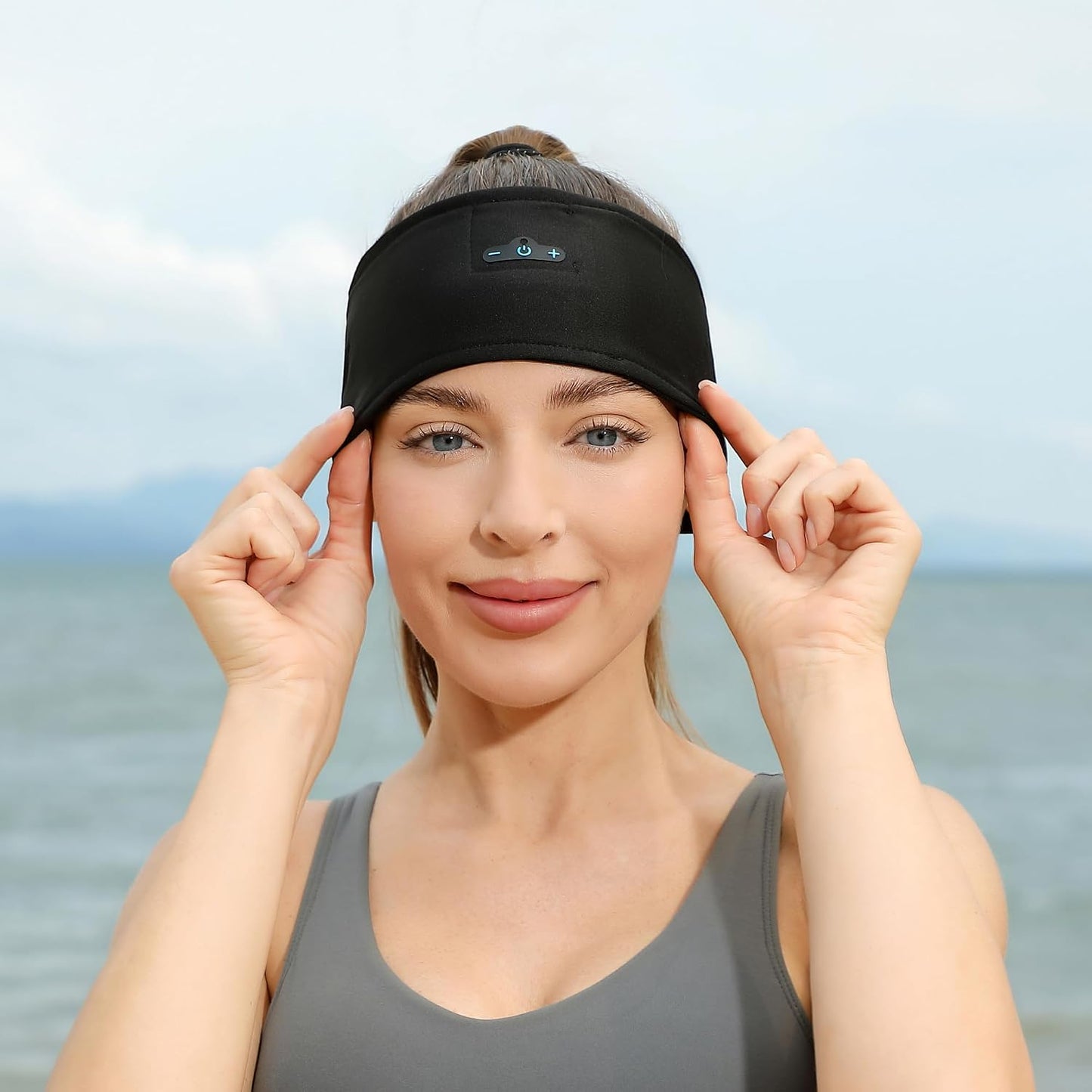 2-Pack Sleeping Headphones,18 Hour Playtime,Adjustable Bluetooth Headband，Ideal for Running, Workouts, Insomnia Sufferers, Travel, and Meditation
