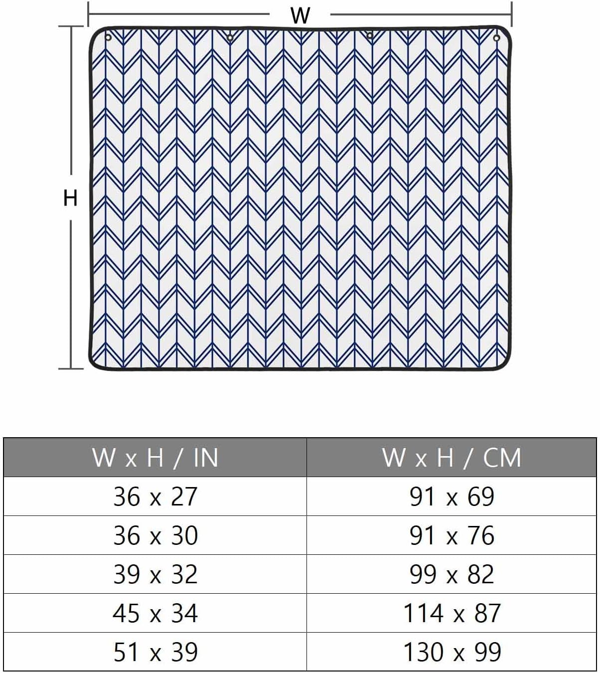 Magnetic Fireplace Cover Blue Geometric Waves Fireplace Screen Decorative Abstract Stripes Insulation Fireplaces Blocker Blanket Save Energy Fireplaces Draft Stopper Covers for Living Room 45x34 Inch