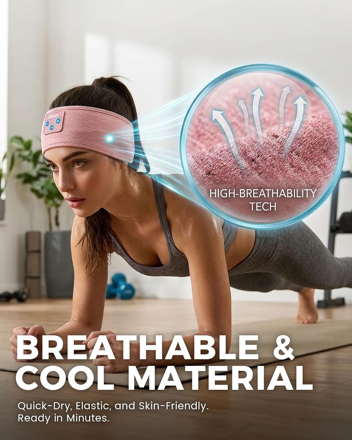 Navly Sleep Headphones Bluetooth Headband for Side Sleepers