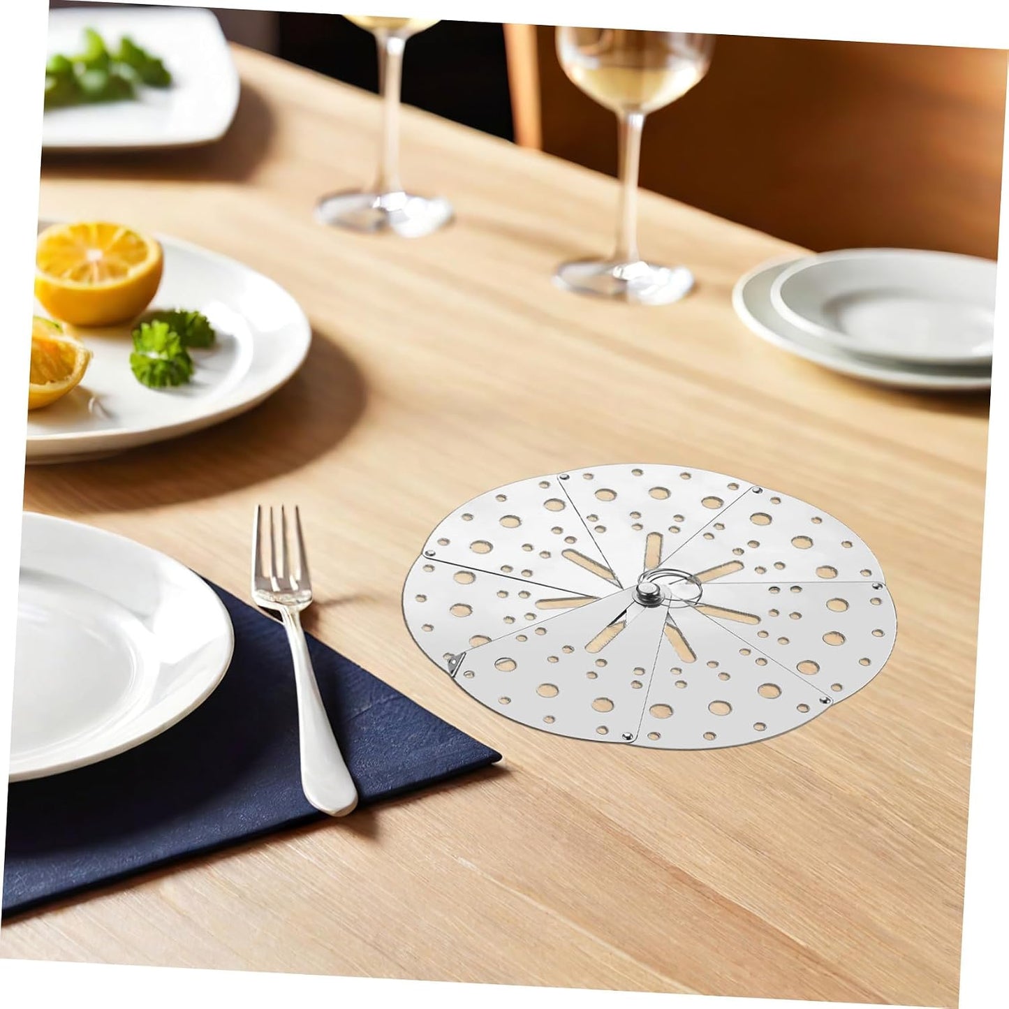 Multifunctional Adjustable Stainless Steel Spill Stopper Lid, Anti-overflow Pot Cover with Extendable Size for Kitchen Cooking and Household Use