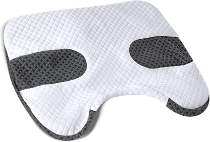 SAHEYER Side Sleeper Pillow with Arm Holes, 2 in 1 Shoulder Relief System for Rotator Cuff Pain, Memory Foam Pillow for Adults with 3 Arm Place Hole - for Side, Back and Stomach, Black