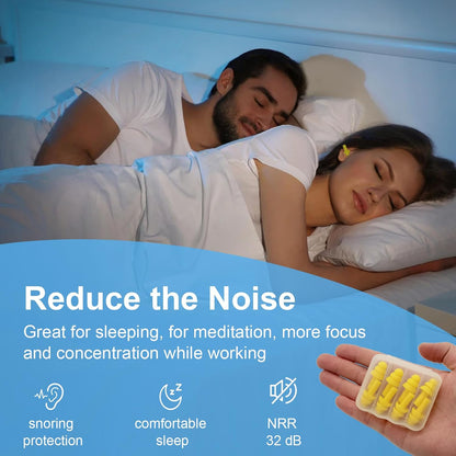 Ear Plugs for Sleeping,12 Pair Earplugs Noise Canceling Soft Silicone Ear Plug Reusable Earplugs for Sleep,Concert,Swimming,Study,Loud Noise,Snoring(Black Blue Purple)