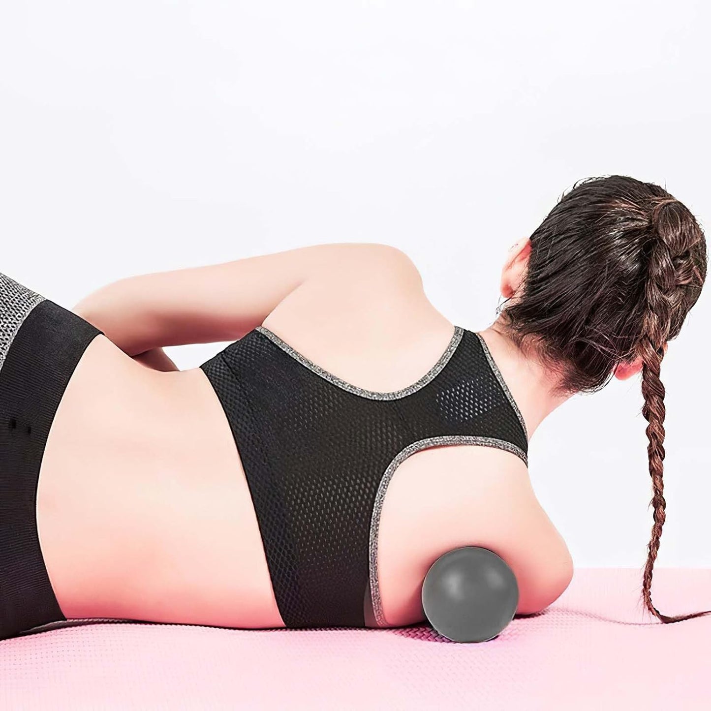 WOVTE Massage Lacrosse Ball Therapy for Sore Muscles Myofascial Release | Shoulders, Neck, Back, Foot, Body, Deep Tissue, Trigger Point, Muscle Knots, Yoga