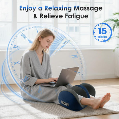 Shiatsu Foot Massager, Foot and Calf Massager with Heat, Black | 3 Intensity Levels, Heating, Auto Shut Off, for Feet, Calves, Arms and Ankles, for Plantar Fasciitis, Pain Relief