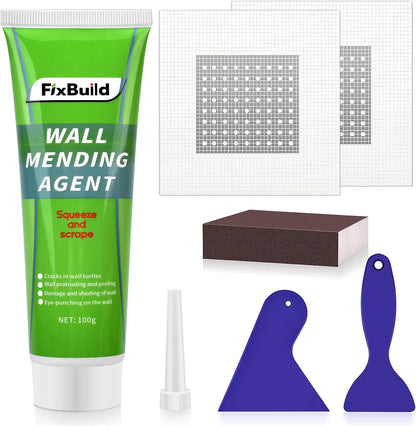 Drywall Repair Kit, 13 Piece Aluminum Wall Repair Patch Kit, 2/4/6/8 inch Aluminum Drywall Patch, Quick Fix Plaster