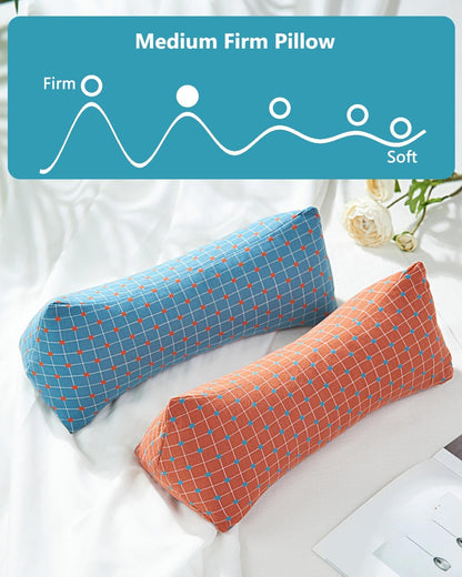 Buckwheat Cervical Neck Roll Pillow, Adjustable Firm Support for Neck Pain Relief, 15.7x6 Inch Buckwheat Hull Pillow for Back Side Sleepers