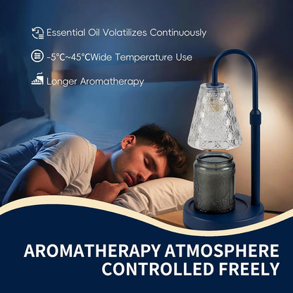 Candle Warmer Lamp with Timer Dimmable, Wax Melt Warmer, Black