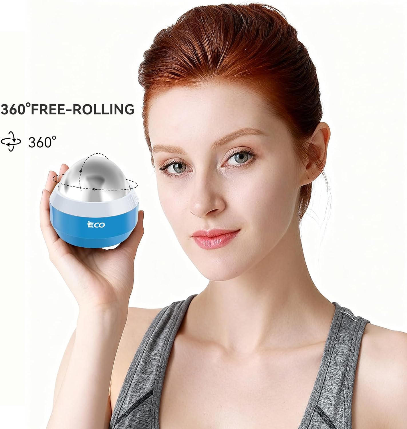 Massage Ice Roller Ball Cold & Heat Therapy Plantar Fasciitis Roller | Alleviating Shoulder, Arms, Back, Legs, Calves or Muscle Tension, Perfect for Workouts Relaxation