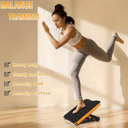 Metal Slant Board Calf Stretcher for Squat, Incline Balance Board