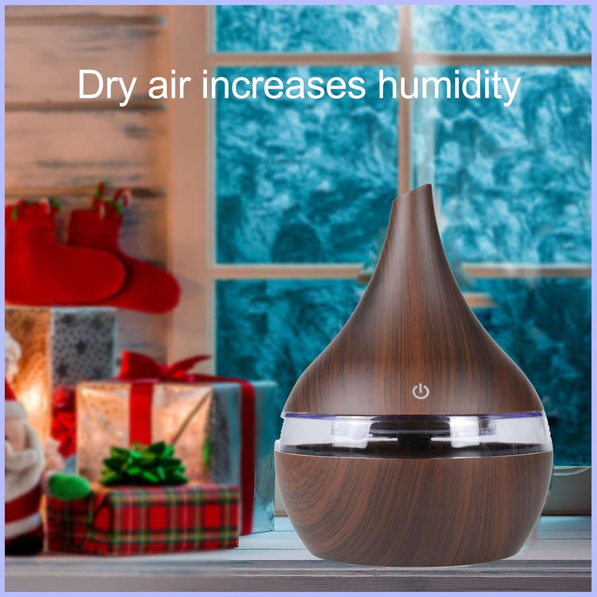 300ml Cool Mist 7 Colorful Lights Humidifier, 10-20 Hour Runtime for Plants