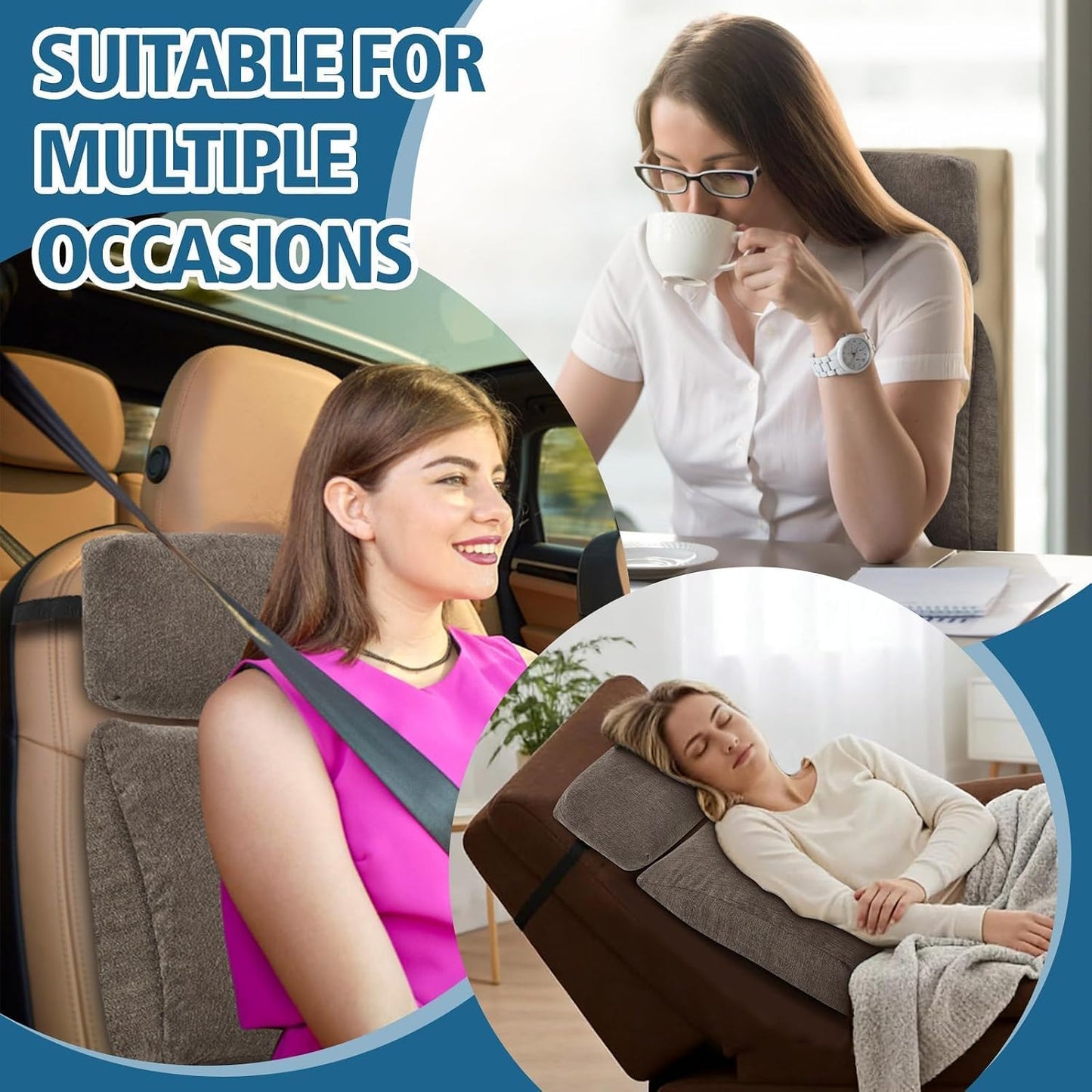 Back Support Pillow for Recliner Soft Dual Layer Lumbar Support Pillow with Shredded Memory Foam Ergonomic Orthopedic Couch Lumbar Cushions for Elderly Lower Back Pain Relief Dark Grey