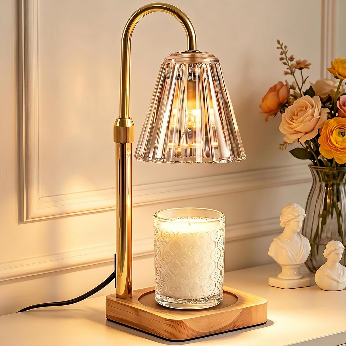 Marycele Candle Warmer Lamp with Timer, Vintage Home Decor, Gifts for Women