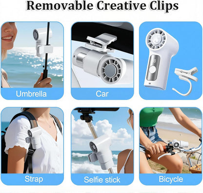 Clip On Air Conditioner Fan, 199 Speeds & 16°C Cooling (Purple)