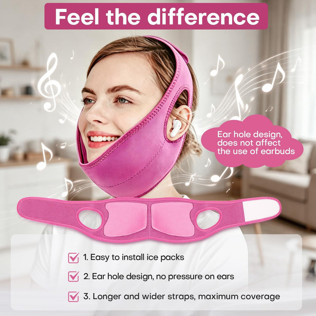 ZNÖCUETÖD 4 Packs Small Gel Ice Packs for Injuries Reusable Compatible with Wisdom Teeth Ice Pack Head Jaw Face Wrap Oral Dental Surgery Recovery