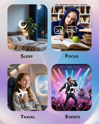 Afflatus Kids Ear Plugs for Sleep and Noise, Small Size, Skin-Soft, 26dB