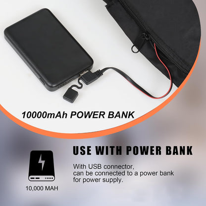 Electric Heated Hand Warmer Pouch,Football Hand Warmer with Double Sided Heating Areas,Zipped Pocket and Adjustable Strap,Heated Hand Muff Ideal for Football,Hunting,Fishing,Camping,Golf