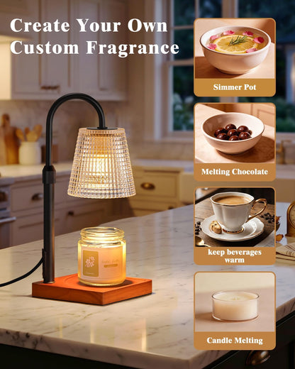 Hong-in Candle Warmer Lamp with Timer, House Warming Gifts New Home Decor
