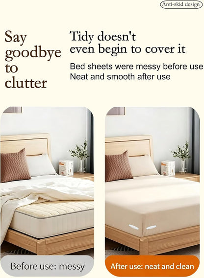 Bed Sheet Grippers 4pc Upgrade for Corners,NonSlip Heavy Duty Sheet Holders