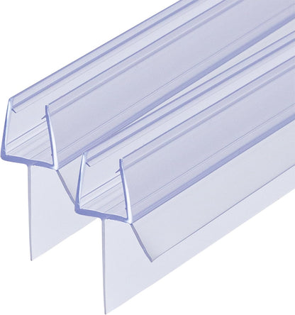 2-Pack ShowerDoor Bottom Seal 3/8" x 36" Polycarbonate Frameless Ultra Clear Shower Door Seal Strip for Glass Doors Stop Leaks and Create a Water Barrier Replacement Shower Cubicle