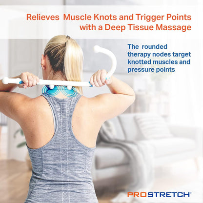 ProStretch Mini Knot Bad, Massage Cane for Trigger Points & Muscle Recovery | Portable Self Massage Hook Cane for Back, Neck & Trigger Point Pain Relief
